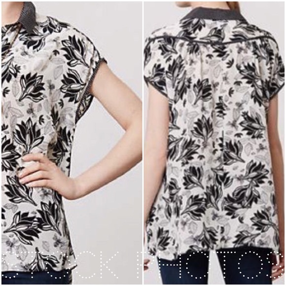 Anthropologie Postmark Field Day Button Down Top - Picture 6 of 7